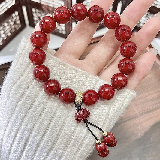 Natural Bodhi Root Red beads